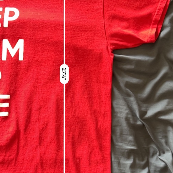 XL Men’s red “Keep Calm and Dive” short sleeve tshirt - Picture 5 of 5